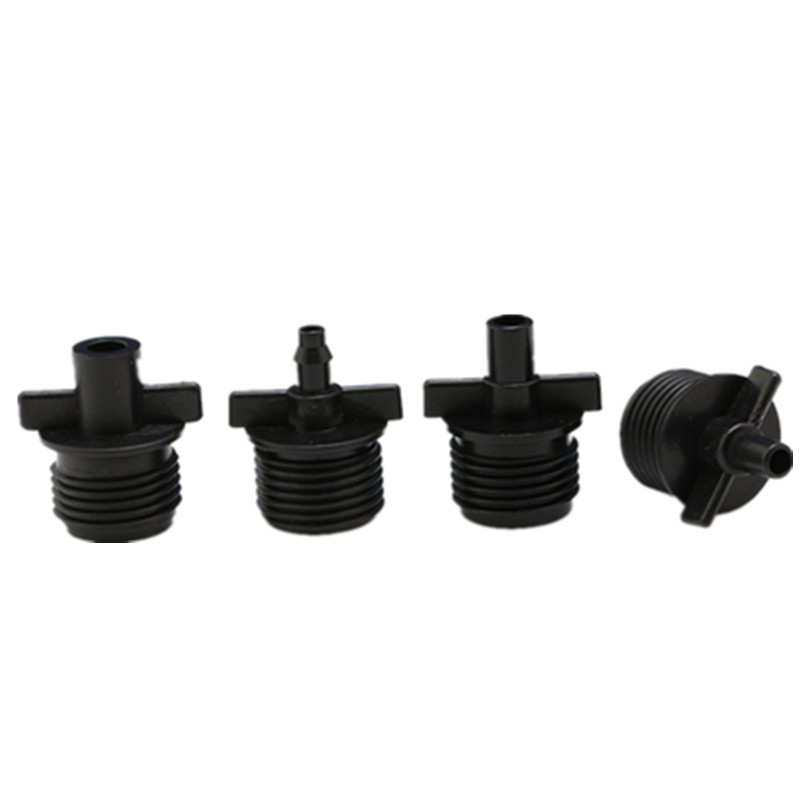 Junta roscada de 4 puntos accesorios de boquilla atomizada sistema de riego por goteo junta plana riego de jardín agrícola accesorios de micropulverización
