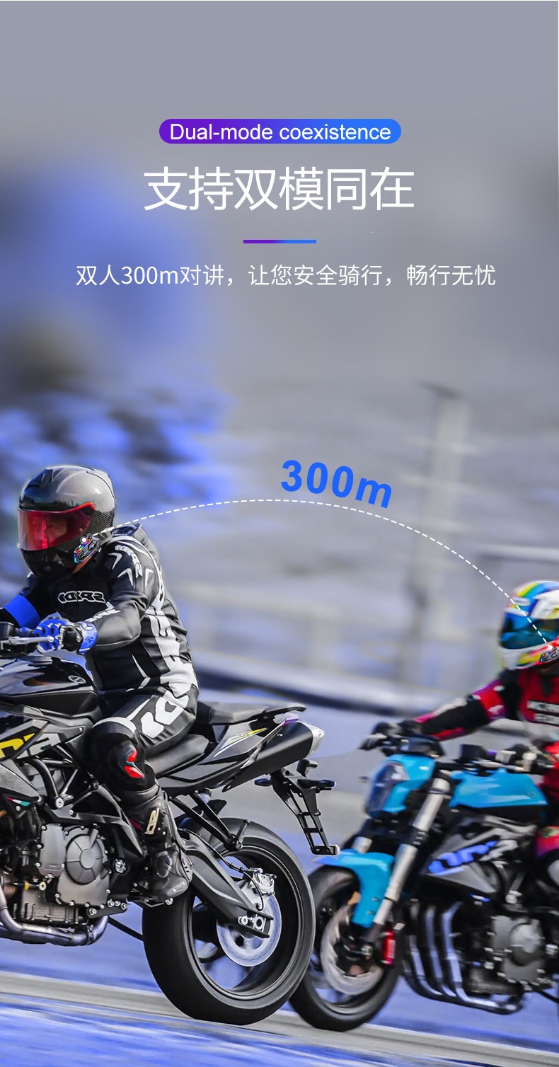 Cross-Border Hot-Selling Y20Max Intercom Helmet Bluetooth Headset Waterproof Dustproof Noise-Cancelling Motorcycle Helmet Headset