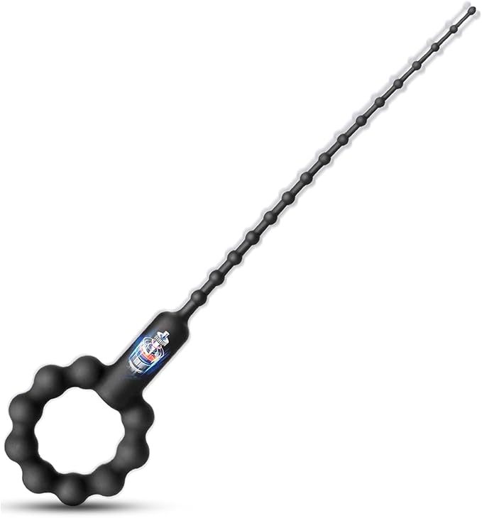 Silicone Urethral Insert Stick with 10 Vibration Modes, Button Control, 260mm — detail image 1