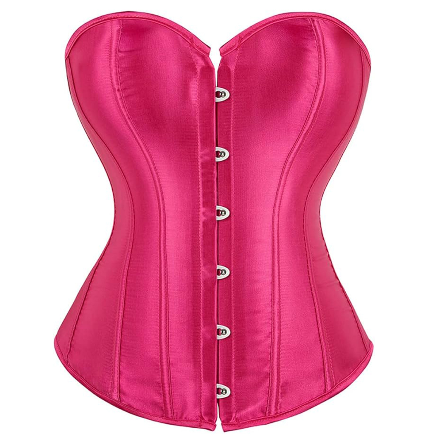Halloween costume palace corset smooth satin color tucking breast shaping underwear 818 [No T-pants]