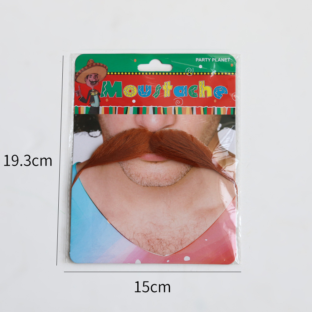 Amazon Halloween barba maquillaje props de baile cabello largo estilo de barba cabello de conejo barba simulación