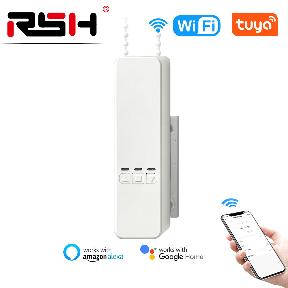 Persianas automáticas inalámbricas wifi para hogar inteligente, motor ciego con control remoto, sombrilla, graffiti, cortina eléctrica