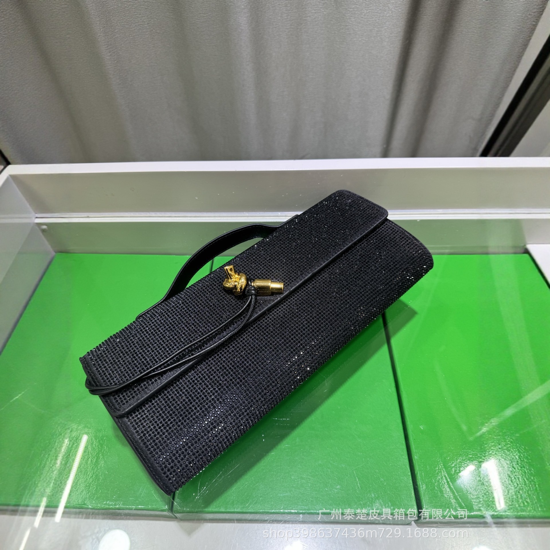 2025 New Diamond-Encrusted Women's Clutch Bag, Luxury Envelope Evening Bag, Fashionable Versatile Crossbody Bag With Box - Thumbnail 3