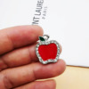 Apple, metal material, pendant, accessory, keychain, Birthday gift