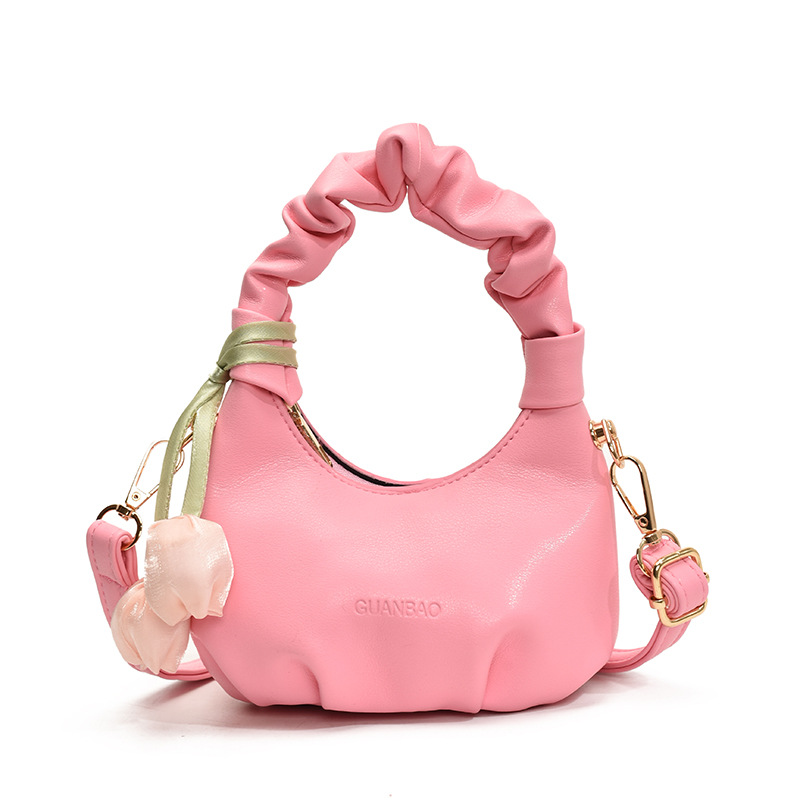 Bagos de hombro plegables extranjeros para niños y niñas, flores dulces, mini mochila para bebés, nuevos tipos de bolsas de nube de comercio exterior para niños