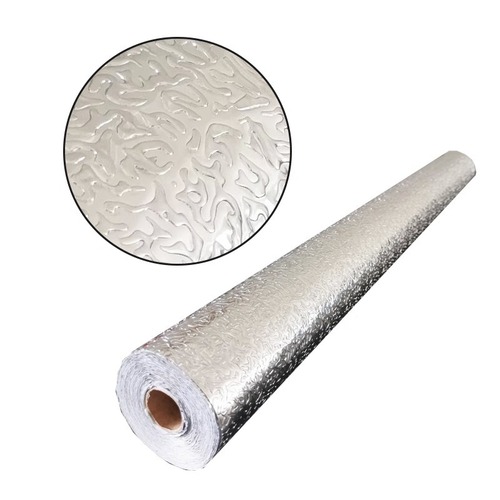 Kitchen oil-proof stickers household high-temperature-resistant wall stickers waterproof, moisture-proof and mildew-proof wallpaper self-adhesive countertop cabinet tin foil paper