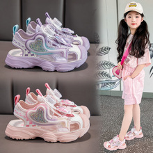 儿童凉鞋新款2025夏季舒适时尚休闲简约女童沙滩鞋学生韩版童鞋