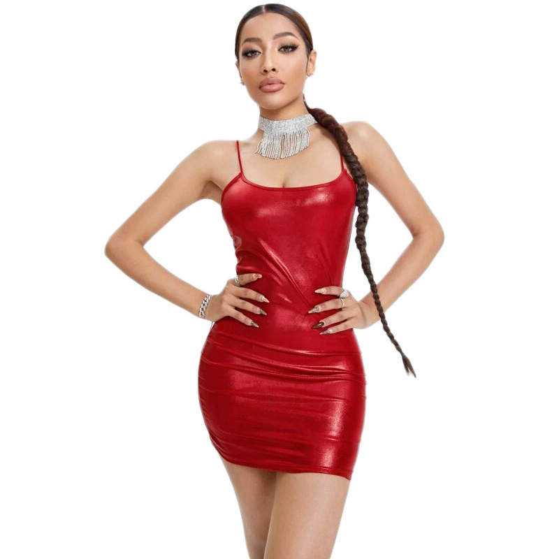 Mid Waist Waist Line Solid Color Pattern Spring, Spring&Summer Season Wholesale Sexy Patchwork Solid Color Princess Dress