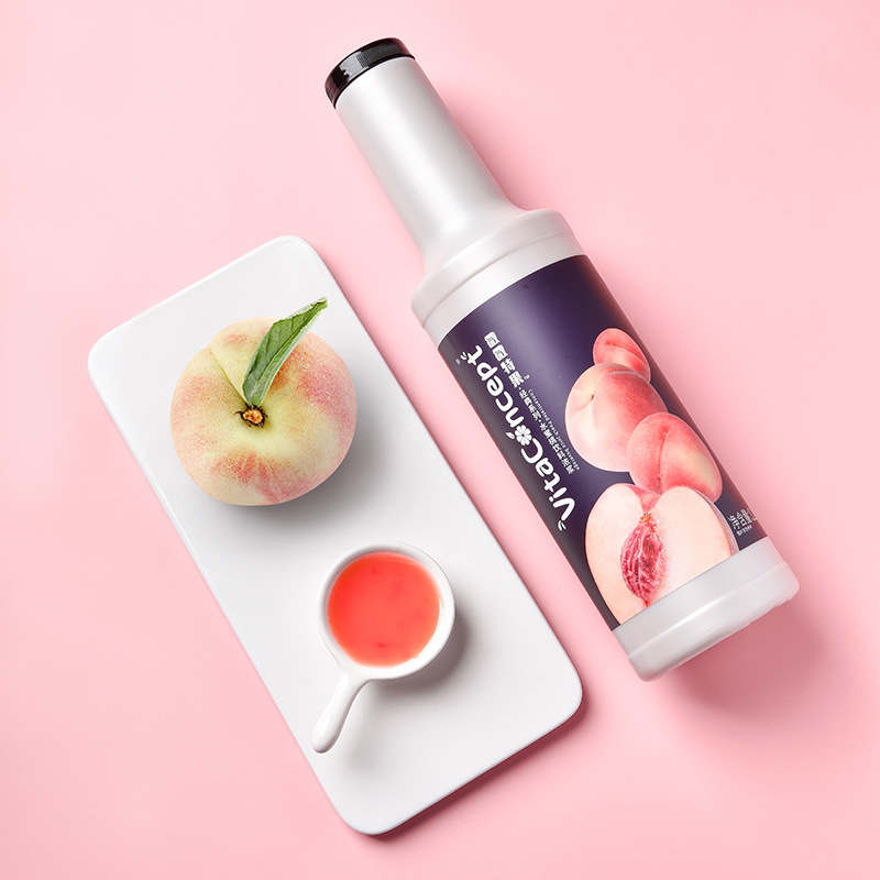 복숭아 주스 두꺼운