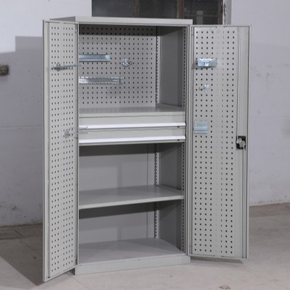 重型工具柜，双开门配天地锁，保护部门专属工具不丢失