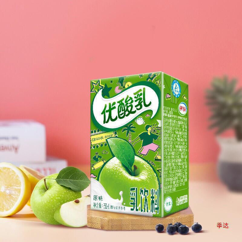 优酸乳250ml*24盒整箱原味蓝莓草莓牛奶含乳饮料学生营养早餐|undefined