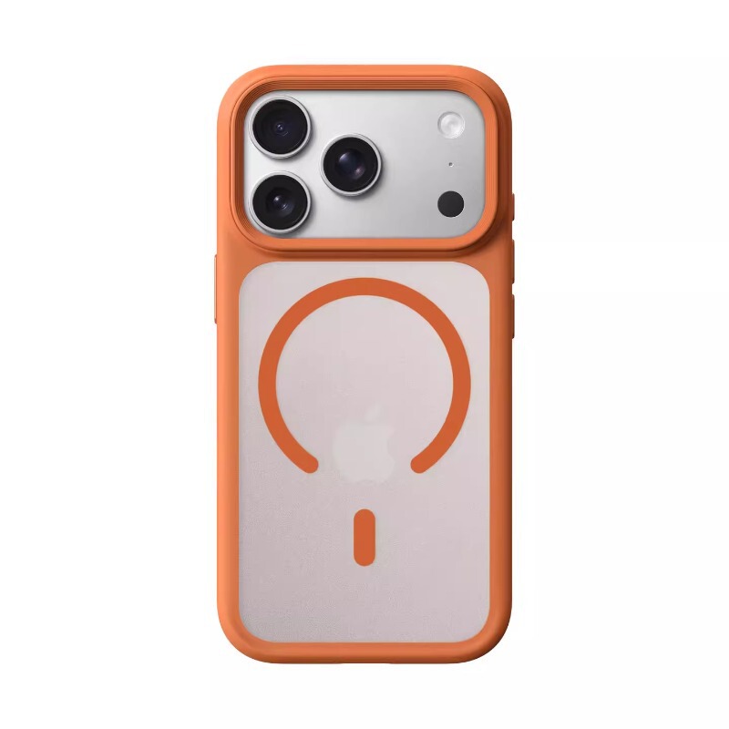 Suitable for Iphone17Promax Mobile Phone Case, Skin-Feel Matte Magnetic Soft Frame Anti-Fall Apple 16Pu Protective Case