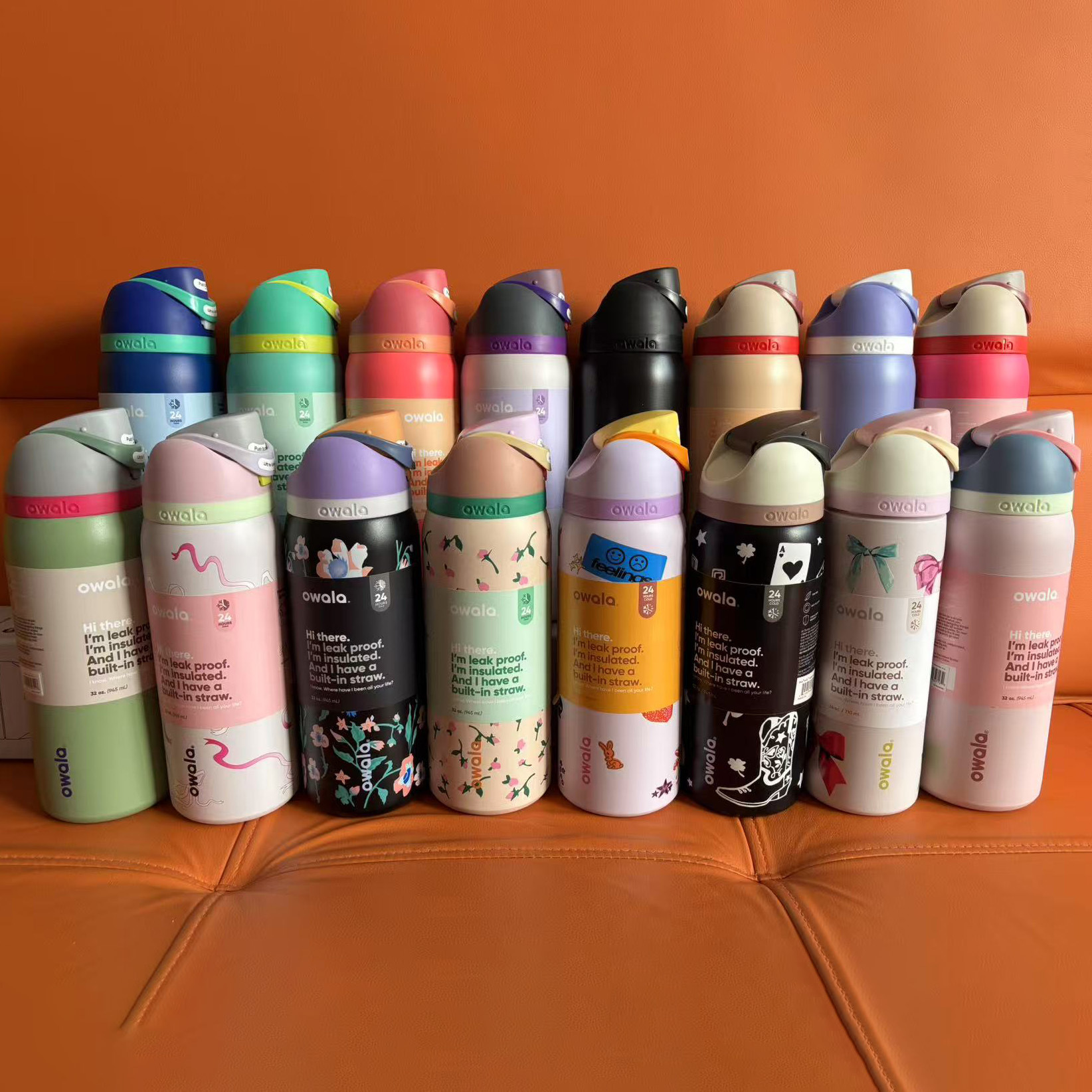 欧哇啦跨境新品owala水果杯户外便携真空保温杯304不锈钢运动水壶