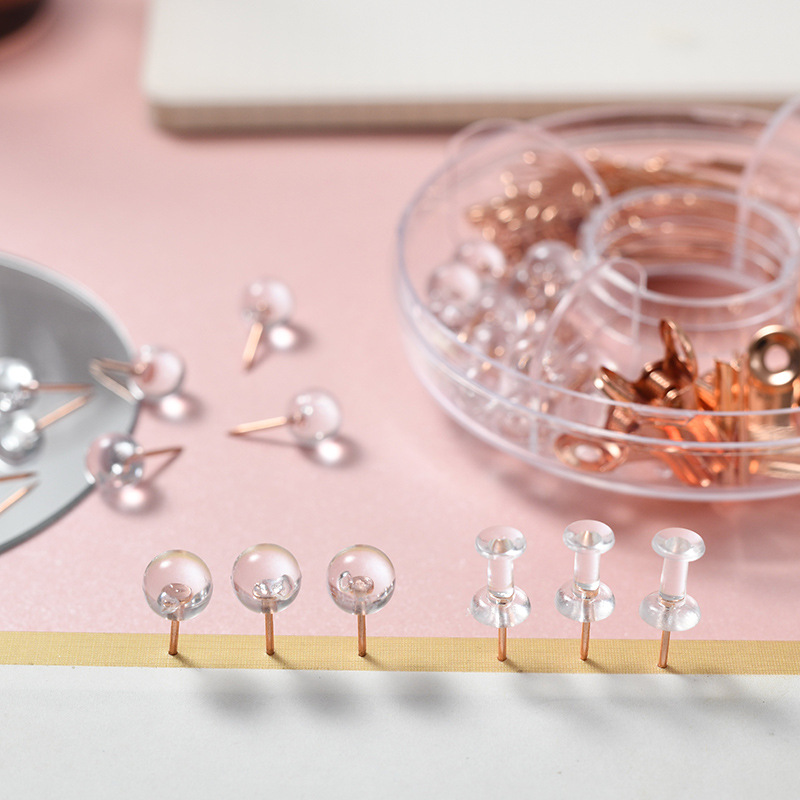 Lidemei ins estilo chapado en oro rosa chincheta larga cola clip de papel multifuncional oficina creativa combinación traje