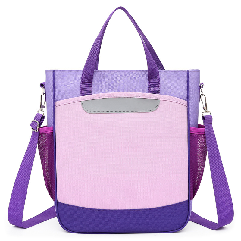 Mochilas escolares para estudiantes de primaria con logotipo impreso, bolsas portátiles cruzadas para clases de tutoría con texto impreso, clases de entrenamiento y tutoría para niños, mochilas de arte para niños