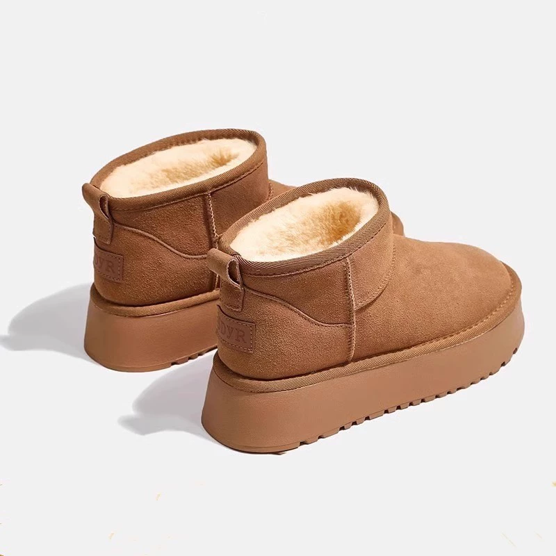 Снежные сапоги с толстым дном женские зимние 2025 новые звезды