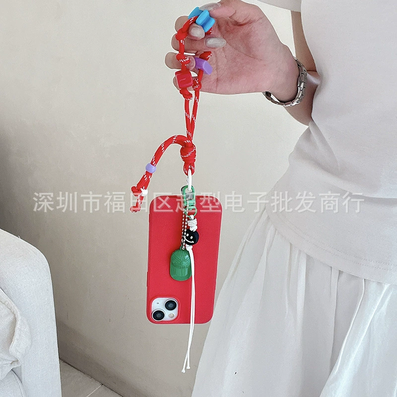 Creative universal pendant, bag, purse, fashionable woven phone case, simple and elegant design