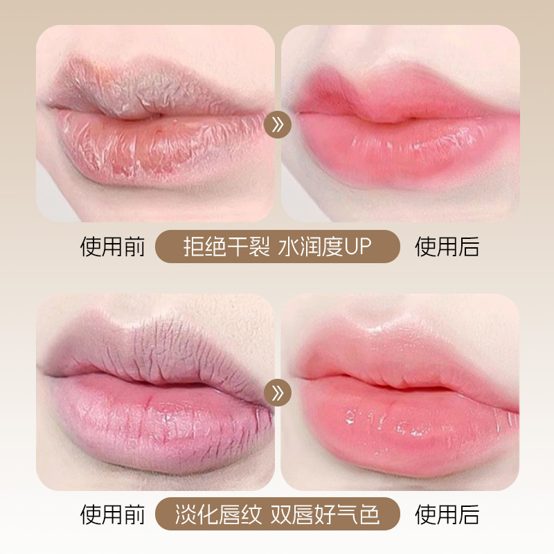 Humidificante, película de aceite de protección labial intenso, hidratación, desalinización, anti-seco y agrietamiento, fabricante de lápiz labial.