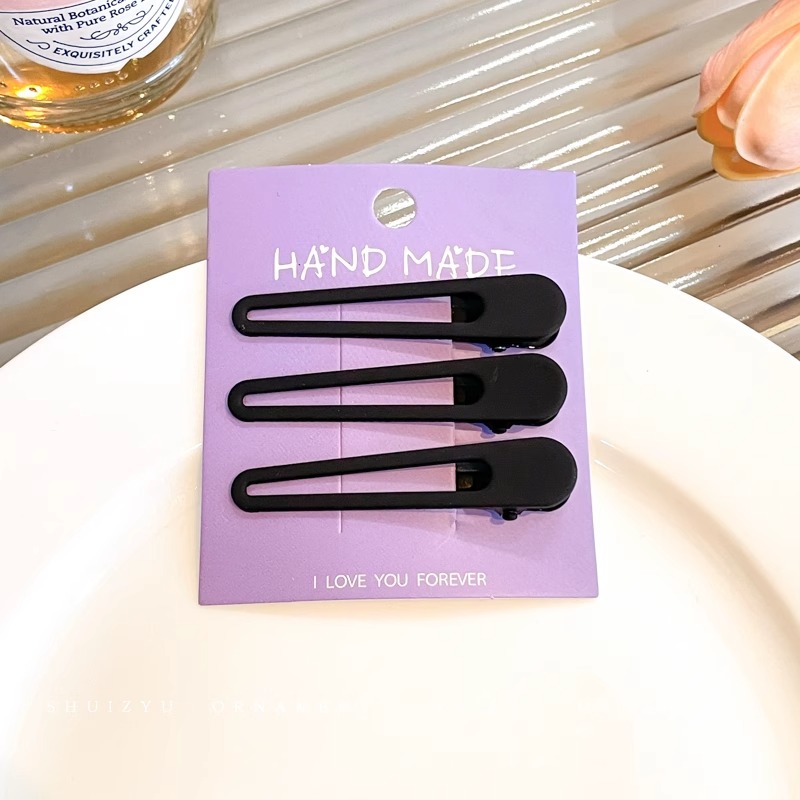 Clip de una palabra de color caramelo, clip para el cabello con flequillo, tocado femenino 2025 nuevo clip bb, horquilla lateral, clip lateral para el cabello roto, clip lateral