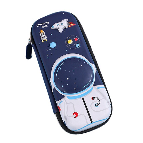Boy cartoon three-dimensional 3D pencil case, high-looking large-capacity pencil case, primary school student space astronaut pencil case