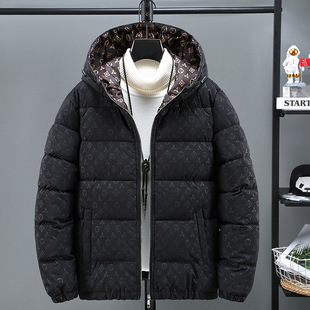 Cross-Border Winter Cotton Outwear Men's New Handsome Short Cotton Outwear Korean Style Slim Trendy down Cotton Outwear Jacket Men's Clothing