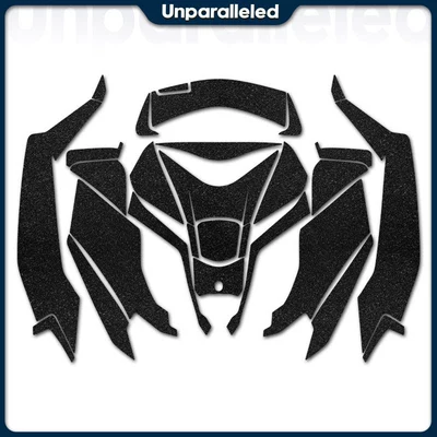 Fuel Tank Stickers, Thickened Wear-Resistant — Motorcycle engine and accessories - pure-black-armor-full-set-of-pedal-inner-and-outer-sides-25-styles