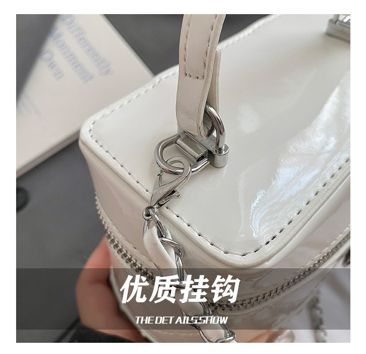 Korean style fashionable handbag for women 2025 summer new style small square bag, simple embroidered thread chain single-shoulder crossbody bag undefined