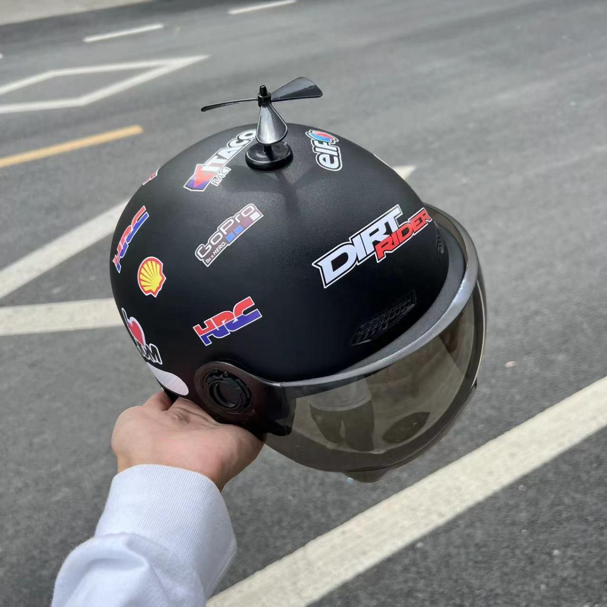 New summer collection: certified adult helmet, electric scooter half helmet, UV protection, windproof, and impact-resistant motorcycle safety helmet