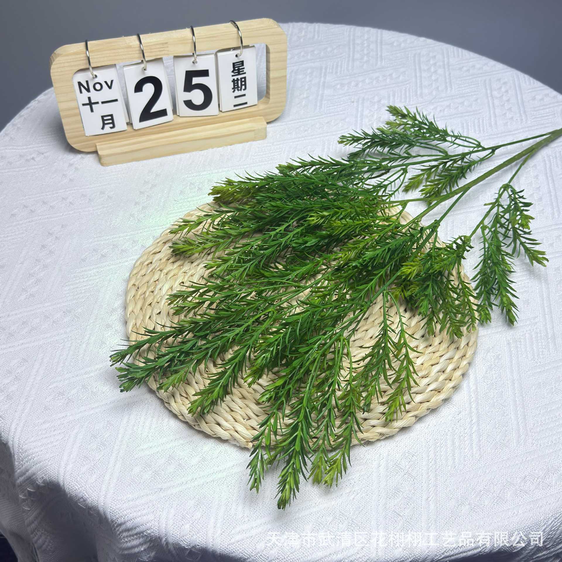 Nuevo oro laminado imitación verde decoración de la sala de estar flor falsa flor flor de bosque de salgue dorado diseño de boda flores