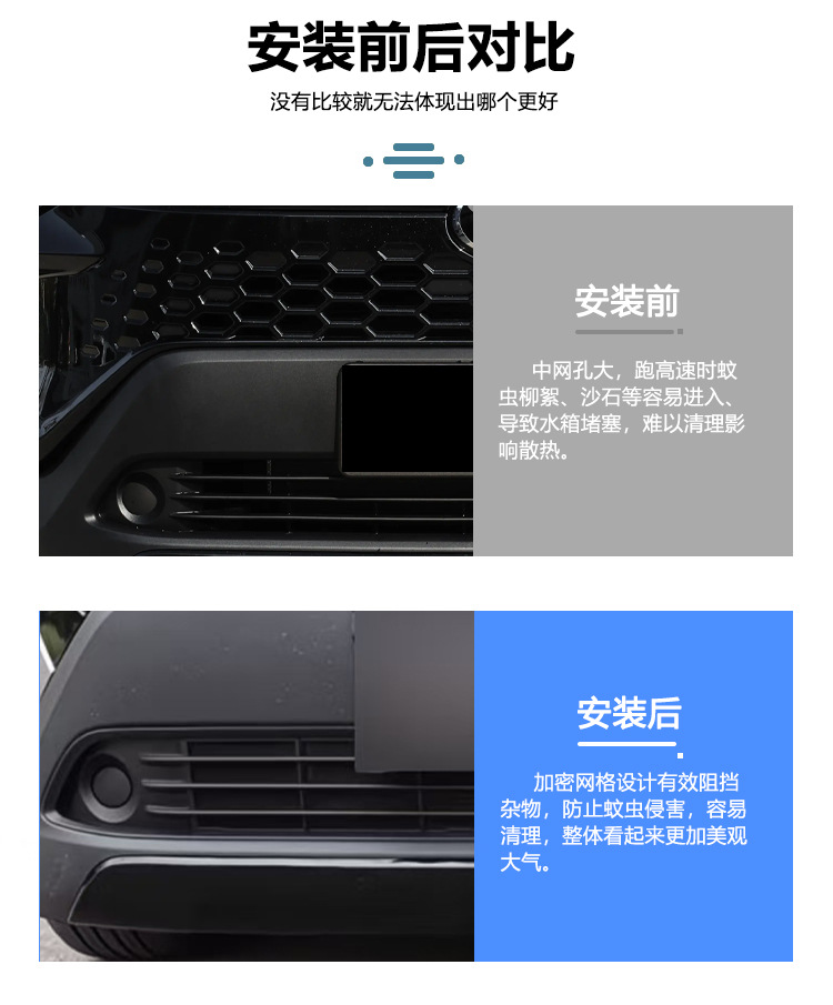 Suitable for 26 Models of Toyota Rav4, Insect-Proof Net for the Front Grille, Water Tank Protective Cover, Anti-Insect and Anti-Lint Modification Accessories