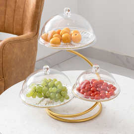 欧式轻奢草莓碗多层果盘
