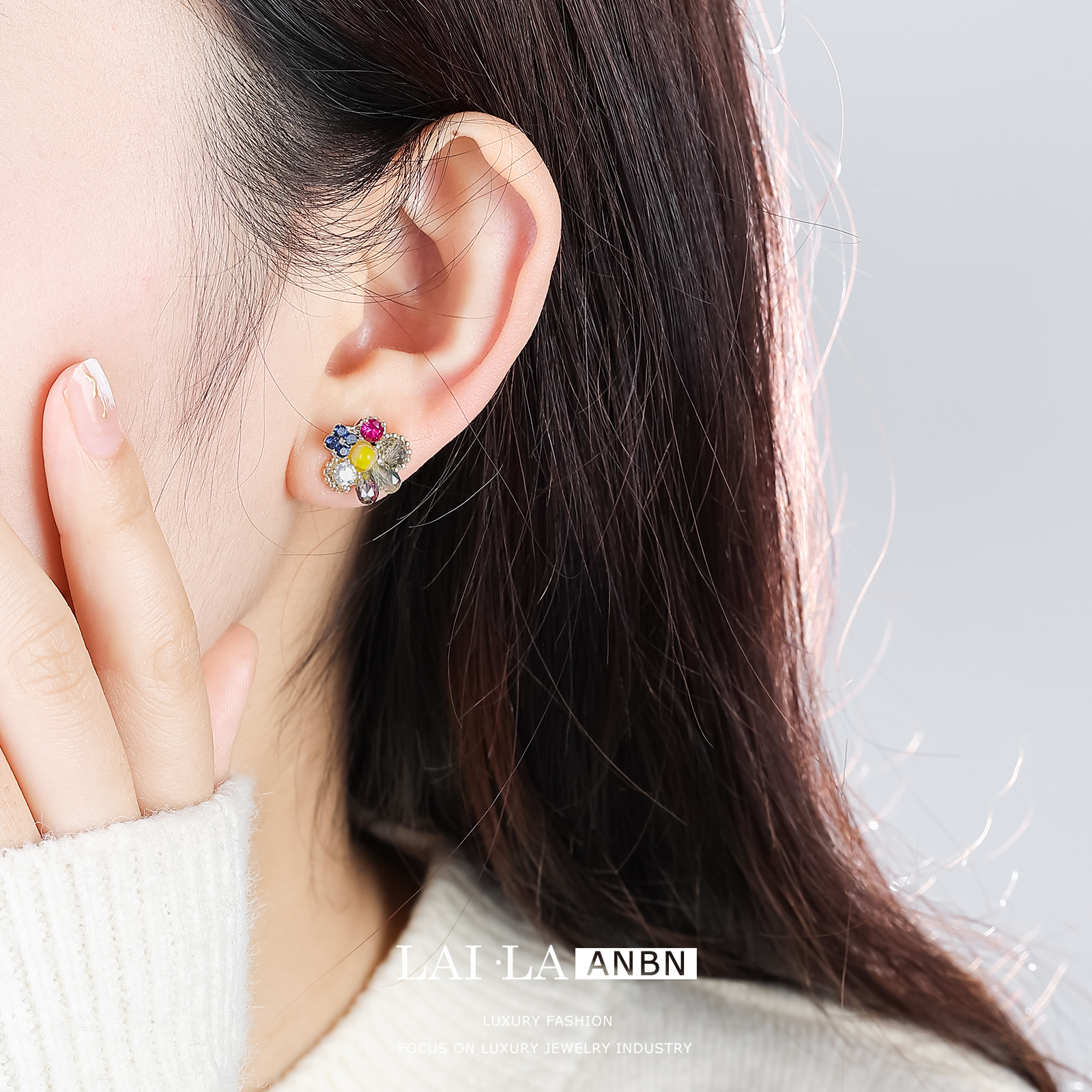 Mosquito bobina clip de oreja hembra sin perforado color vintage circón 925 aretes pendientes retro francés femenino alto sentido