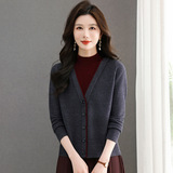 2025新款宽松显瘦半高领内搭上衣假两件毛衣女士秋冬季针织打底衫，女装针织衫/毛衣，妃慕昵服饰