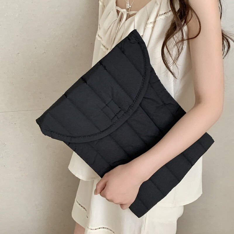 Korean Space Cotton Pen Fluffy Notebook Liner Bag Cross-Border Hot Style 11inch Tablet Bag 13.3-15inch
