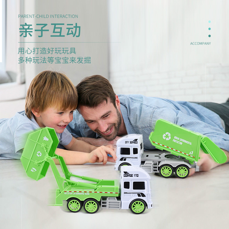 Niños juguetes sanitarios coche basura inercia coche de ingeniería conjunto de camiones de bomberos regalos al por mayor