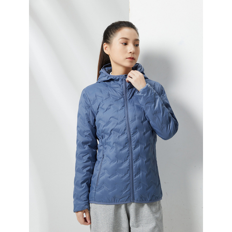 Hombre Omi Thermal Printer 2024 Nuevo invierno chaqueta ligera chaqueta con capucha pareja femenina