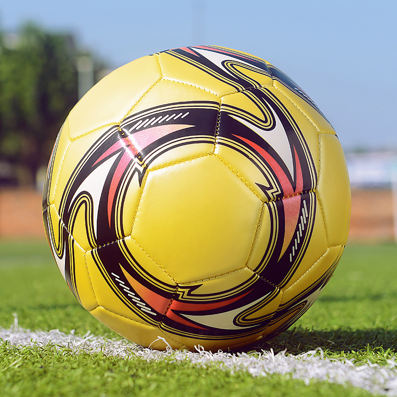 サッカー卸売りメーカー直販3号4号5号小中学生成人訓練試合白黒PVC機縫いPU|undefined