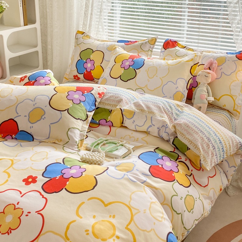 siete flores de colores