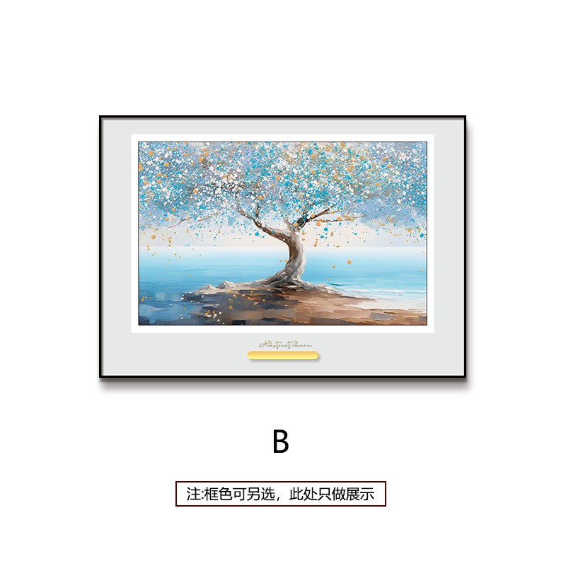 Fondo de sala de estar moderno y simple pintura al óleo de paisaje pastoral pintura de restaurante pintura de cabecera de dormitorio hermosa pintura de paisaje de flores