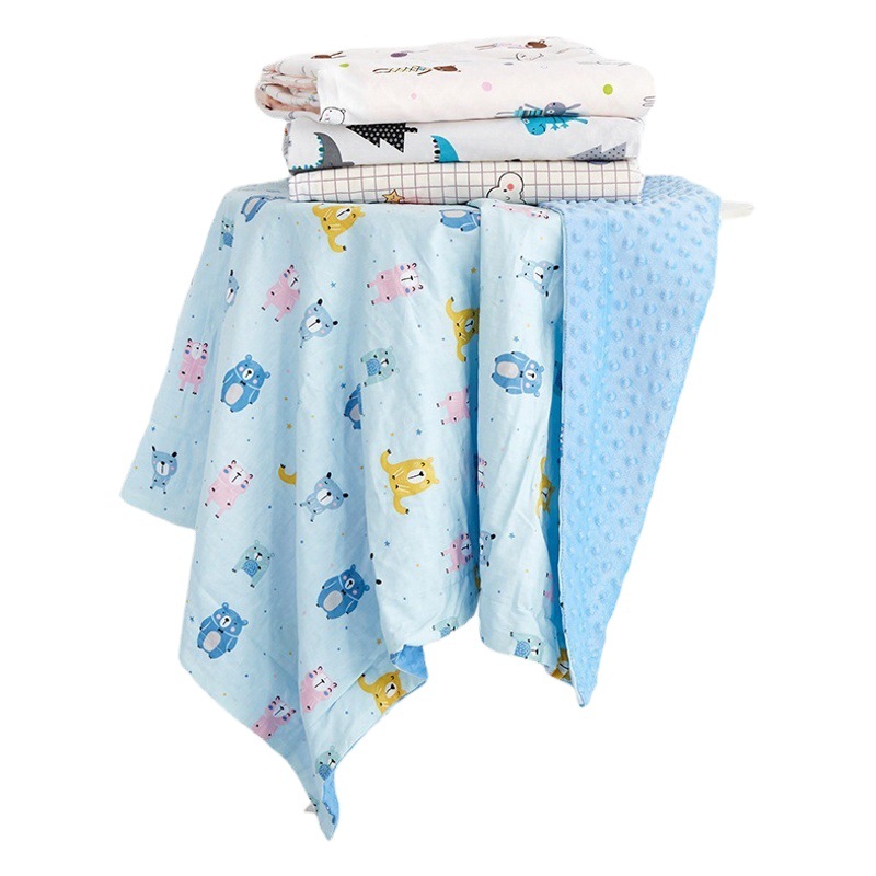 Algodón bebé calmante manta bebé Beanie manta niños manta recién nacido manta verano kindergarten siesta Manta
