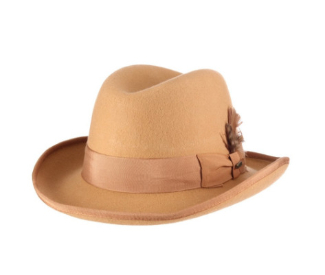 Hot selling British gentleman's pure wool bow, autumn and winter soft woolen hat, sheep felt top hat_voghion.com