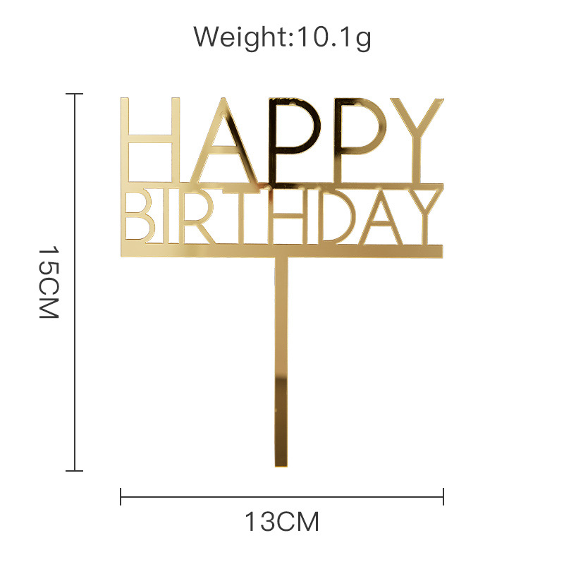 Birthday Letter Arylic Party Cake Decorating Supplies Party Supplies Cake Decorating Supplies 1 Piece display picture 3
