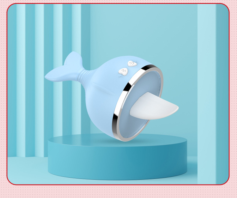 Whale-Shaped Tongue-Lick Vibrator with Variable-Frequency Suction, Rechargeable Jump Egg for Women — detail image 21