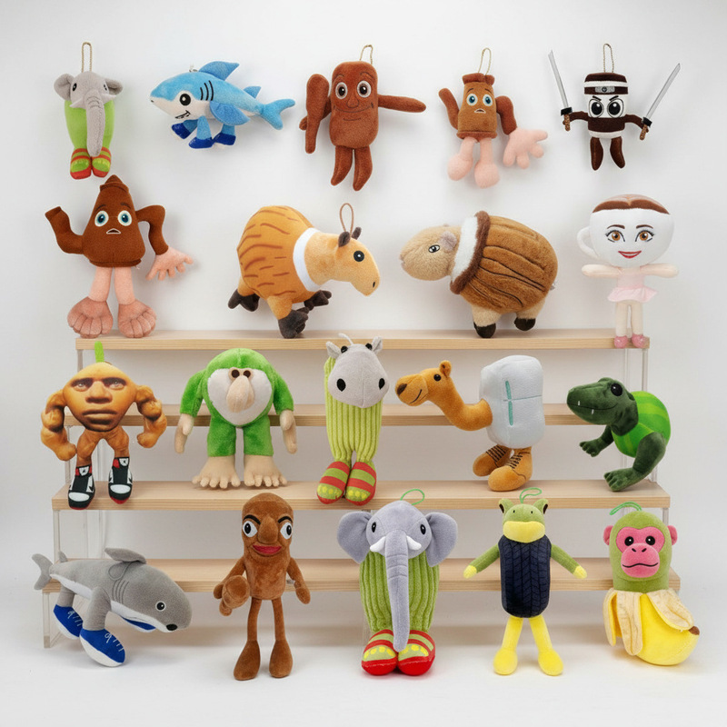 Cross-border new tung tung tung sahur American mountain and sea sutra doll plush toy doll hand-held