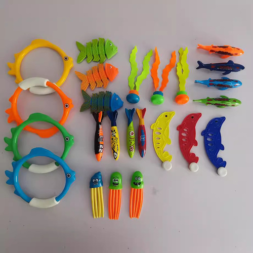 Amazon 34-piece diving pool toy set diving toys underwater swimming toys snorkeling torpedo