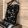 Classic presbyopic black and white blanket
