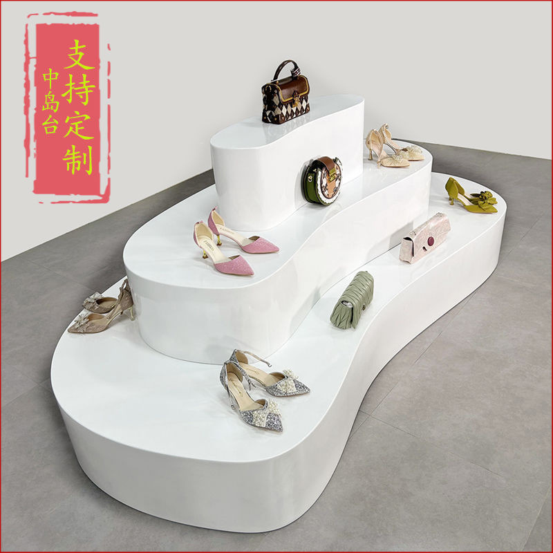 服装店中岛展示台鞋子架展示架鲜花店流水台中岛墙角展示台垒德株