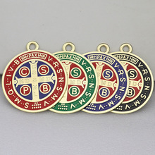 圣本尼迪特徽章珐琅彩工艺保金家居办公墙壁挂件手持门窗汽车挂件