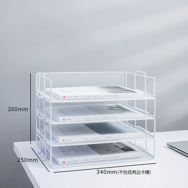 Four -layer horizontal metal combination file frame/Eu Mibai