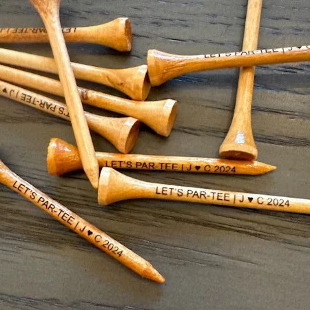 Etsy персонализированная гравировка гольф-гвоздь бисер бисер цвет бамбуковый шарик сиденье бамбуковый шарик навалом четыре размера